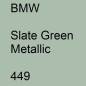 Preview: BMW, Slate Green Metallic, 449.